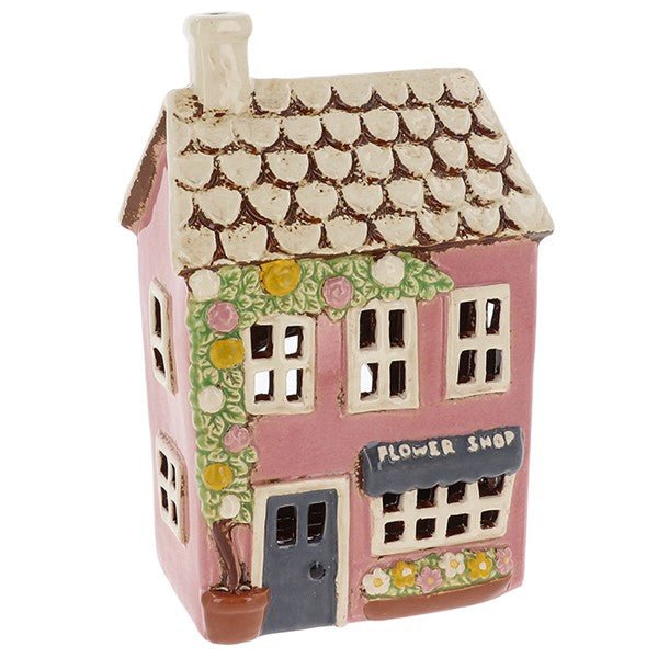 Pottery Village Flower Shop Tealight House