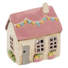 Pottery Village Tealight House, Small, Pink