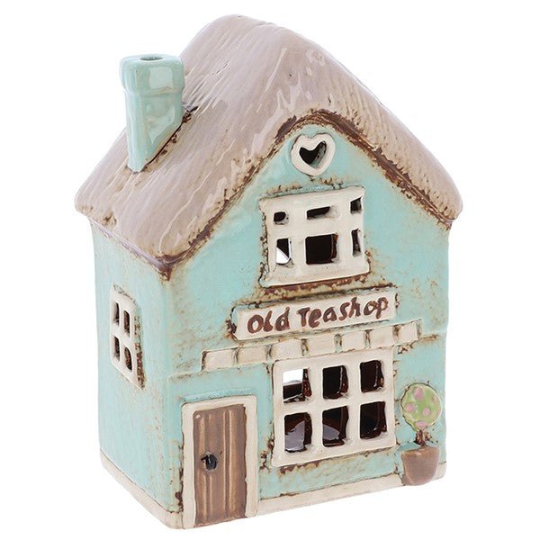 Pottery Village Teashop Tealight House - Angela Reed -