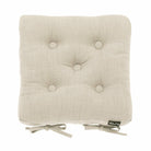 Primavera Seat Pad with Ties, Linen