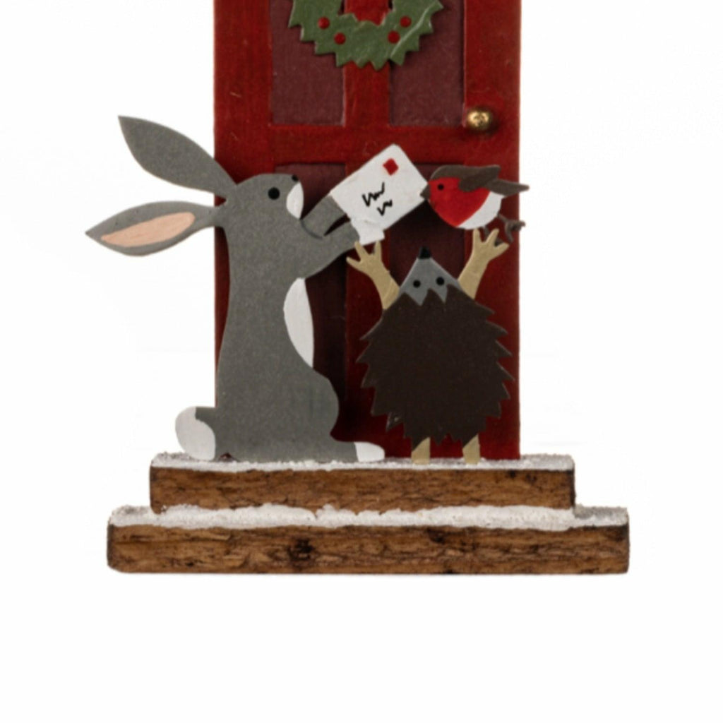 Rabbit Posting Christmas Cards