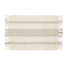 Recycled Cotton Striped Placemat, Taupe