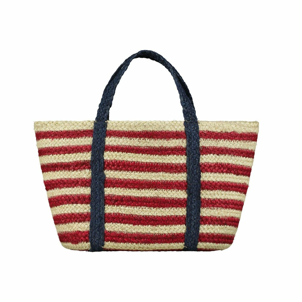 Red Stripe Tote Bag, Small