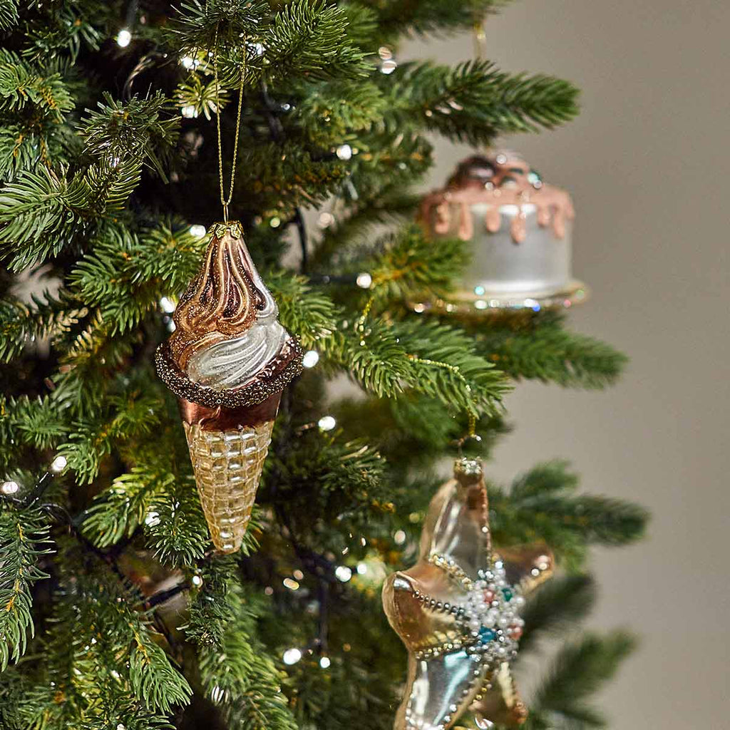 Retro Ice Cream Cone - Angela Reed - Christmas Decorations