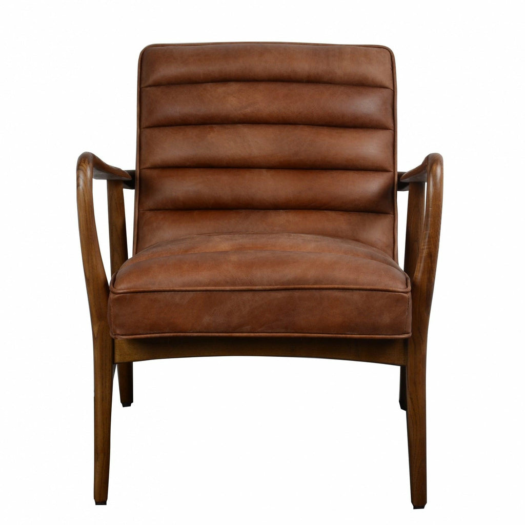 Ribble Chair, Brown Leather me