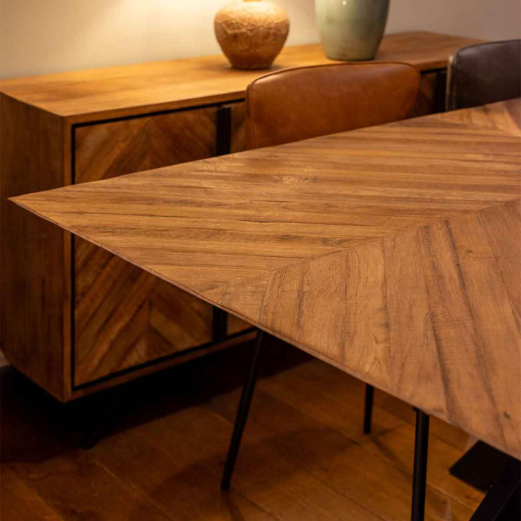 Richmond Reclaimed Teak Dining Table - Angela Reed -