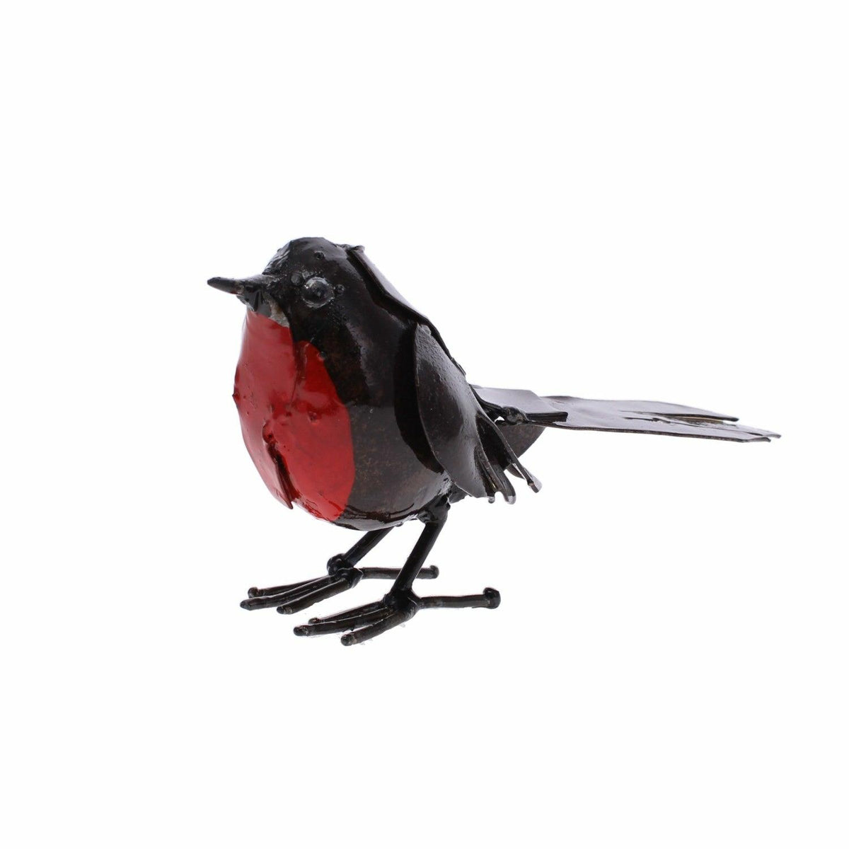 Robin Recycled Metal Sculpture – Handmade Contemporary Decor – Angela Reed