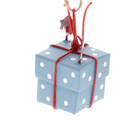 Robins tying parcel, Blue