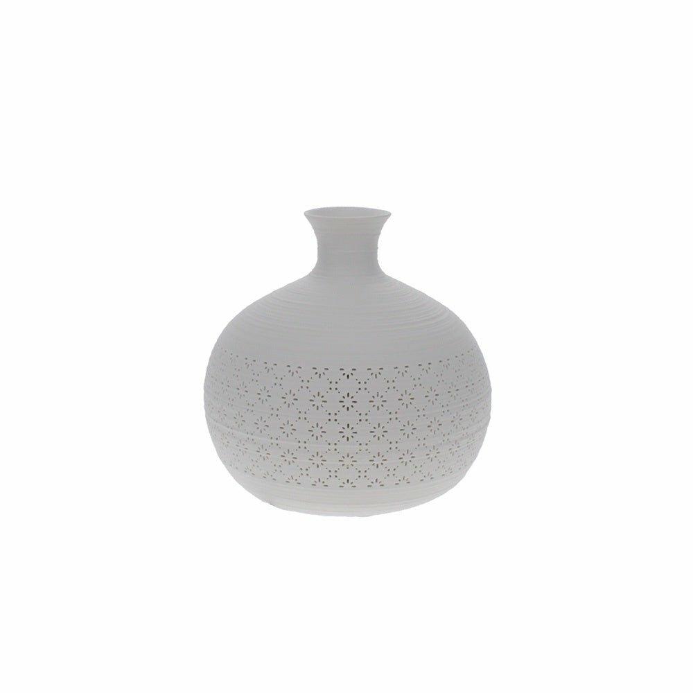 Round Porcelain Jar Lamp