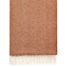 Rust Merino Herringbone Throw by Bronte