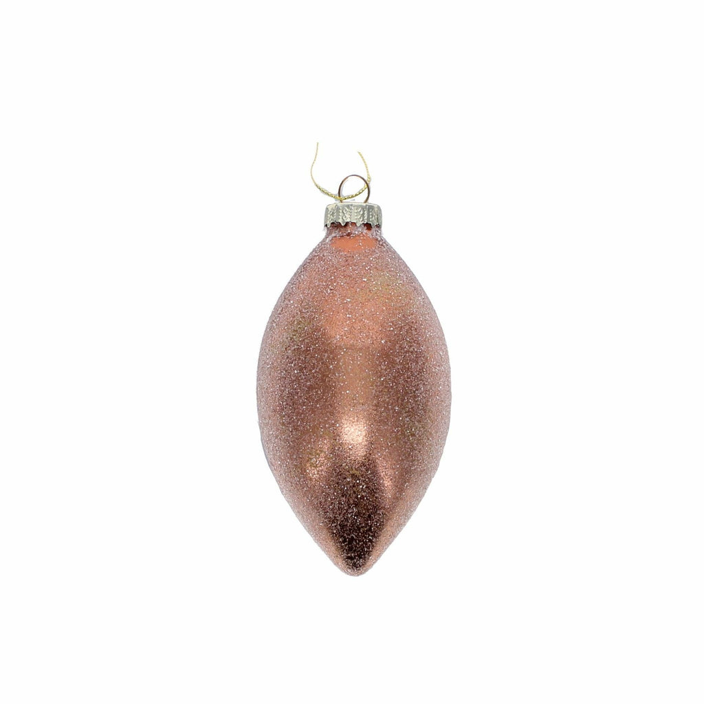 Rustic Teardrop Glass Bauble