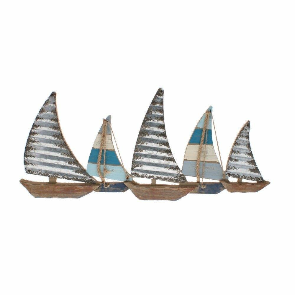 Sailing Boat Metal Wall Art