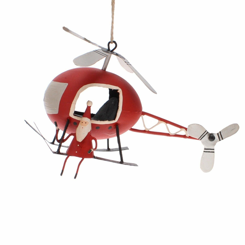 Santa In A Helicopter