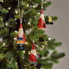 Santa Knitting Rainbows