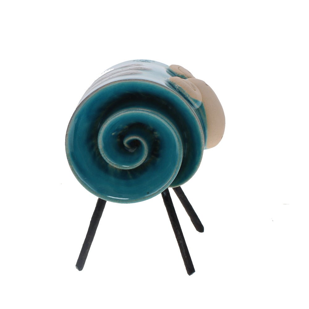 Scroll Ram Turquoise, Small - Angela Reed -