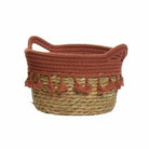 Seagrass Tassel Basket, Red Medium,Large,Small