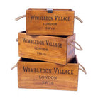 Set of 3 Vintage Style Wimbledon Boxes