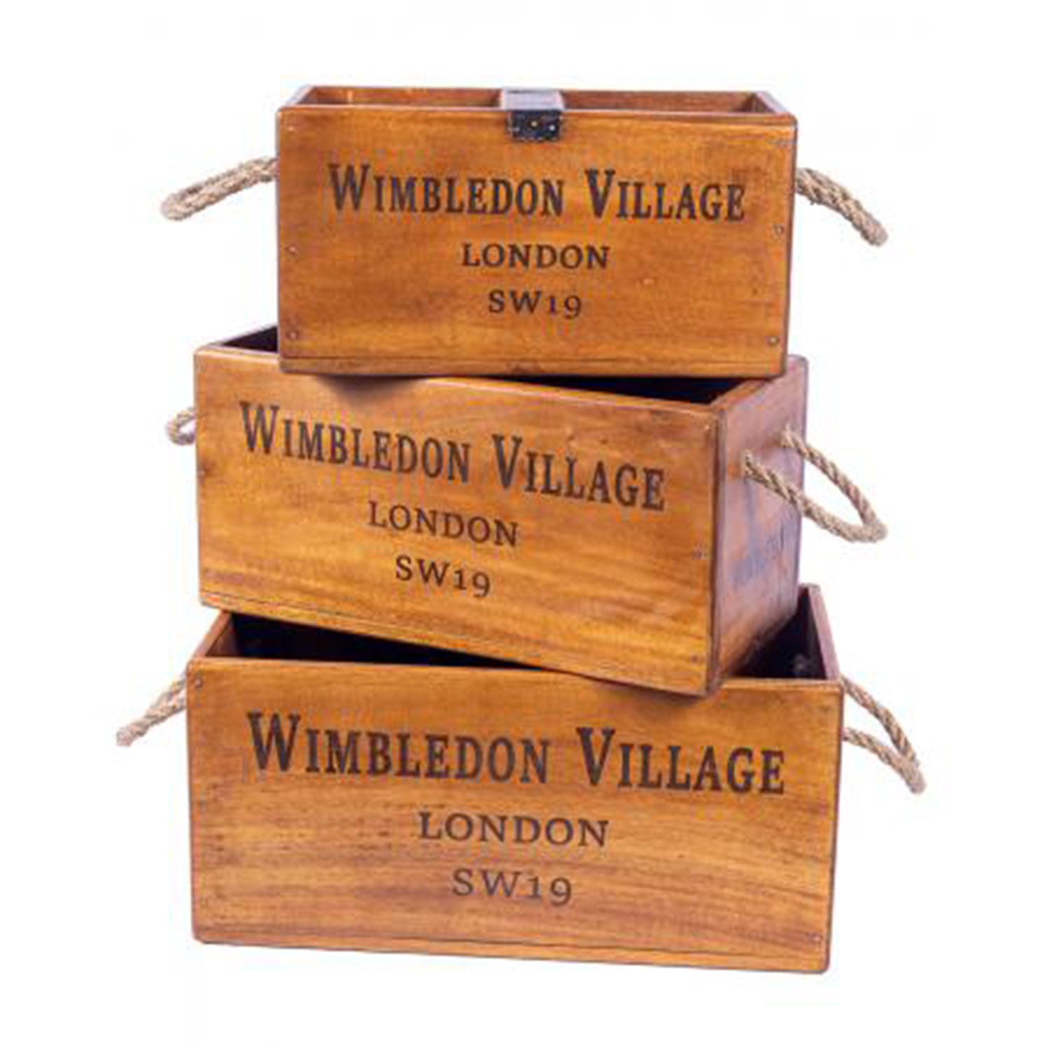 Set of 3 Vintage Style Wimbledon Boxes
