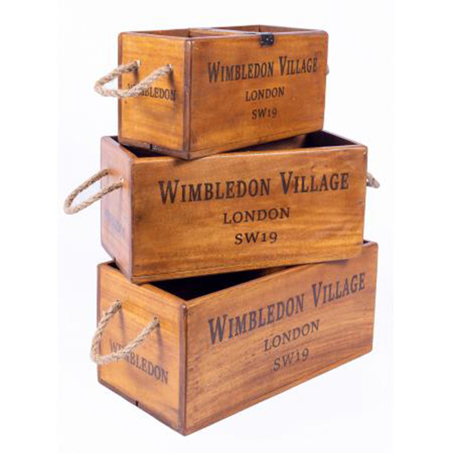 Set of 3 Vintage Style Wimbledon Boxes