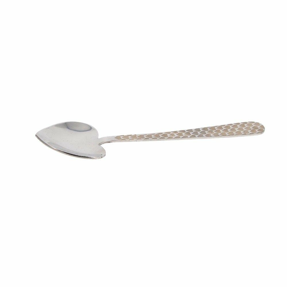 Set of 6 Heart Teaspoons