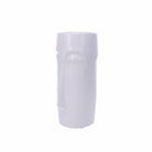 Silhouette Face Ceramic White Vase