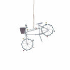 Silver Bike Christmas Decoration