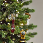 Silver Hammer Shaped Bauble