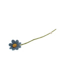 Simple Blue Felt Flower Stem