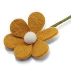 Simple Yellow Felt Flower Stem