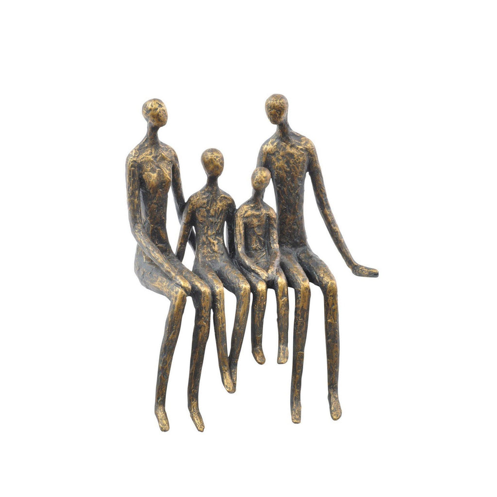 Sitting Family Of Four Shelf Sculpture - Angela Reed -