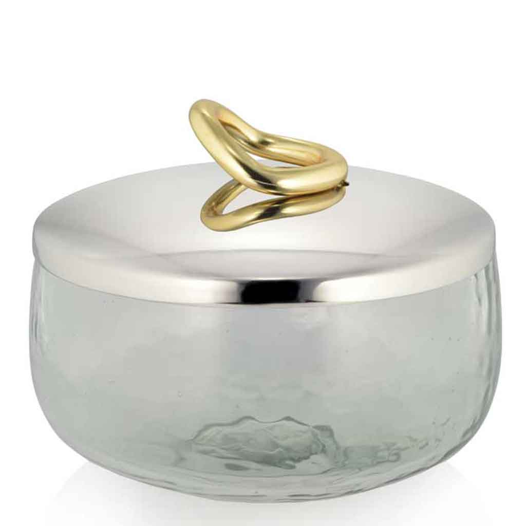 Small Glass Hoop Jar