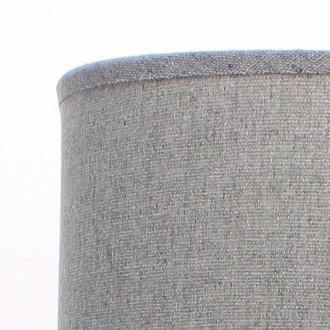 Small Grey Textured Porcelain Table Lamp With Shade