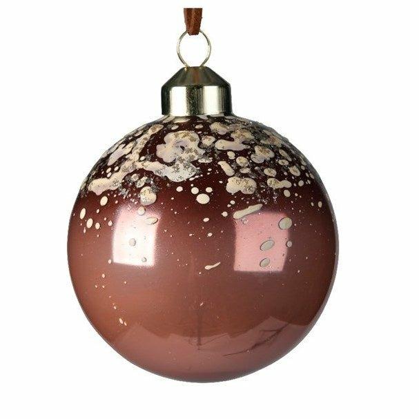 Stain Finish Glass Bauble, Assorted Colours