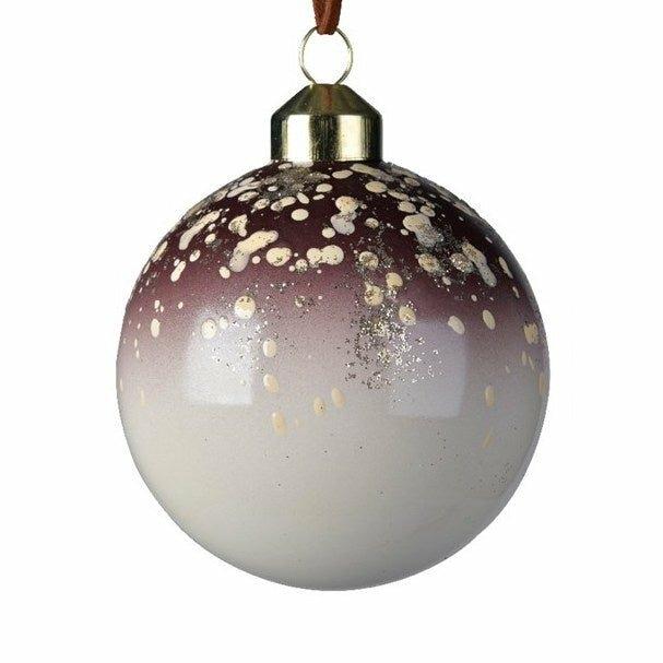 Stain Finish Glass Bauble, Assorted Colours