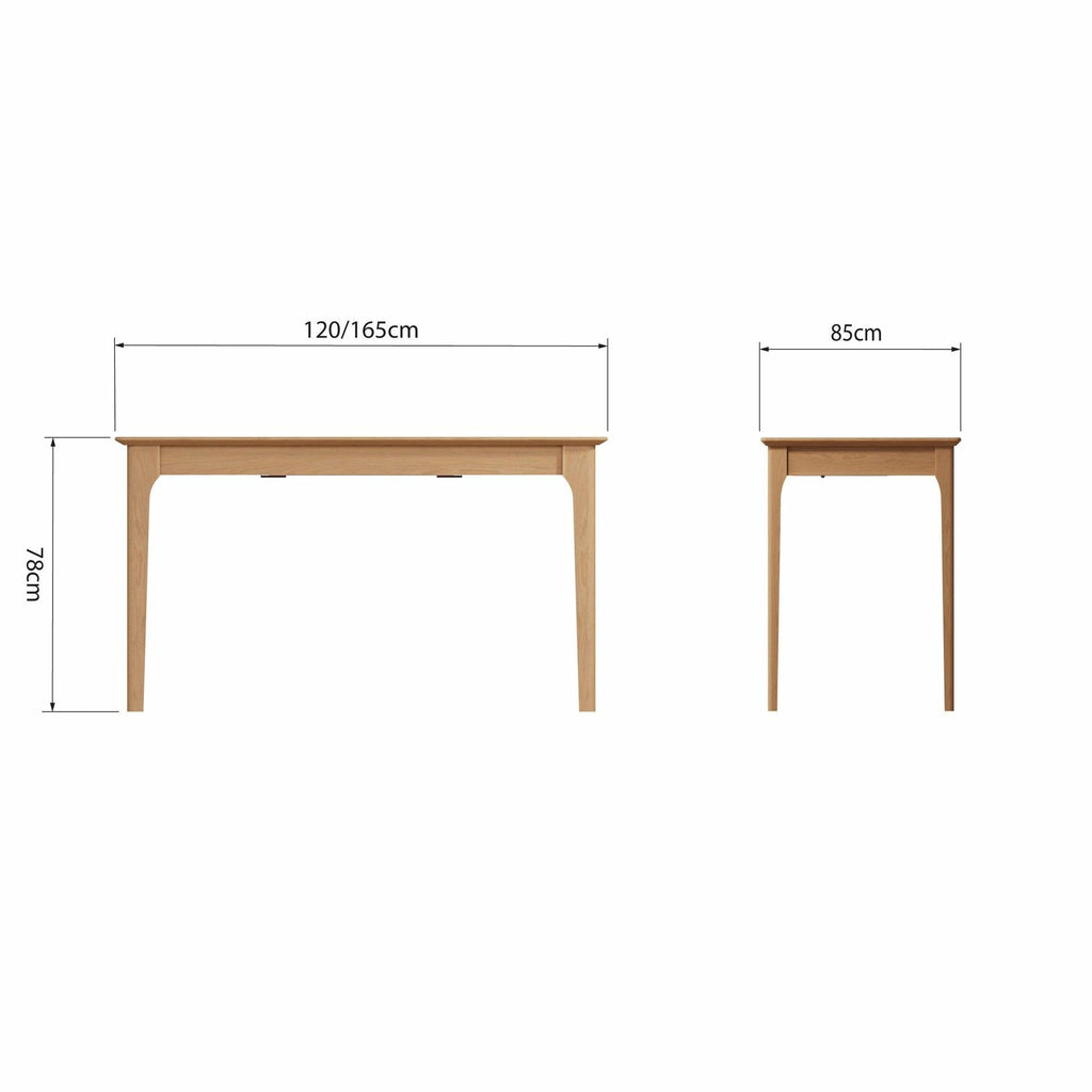 Stockholm 1.2m Butterfly Extending Table