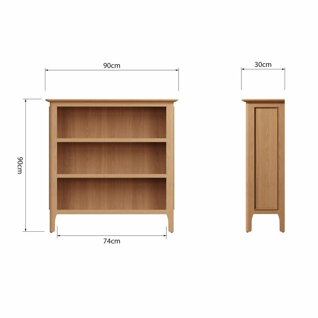 Stockholm Small Wide Bookcase