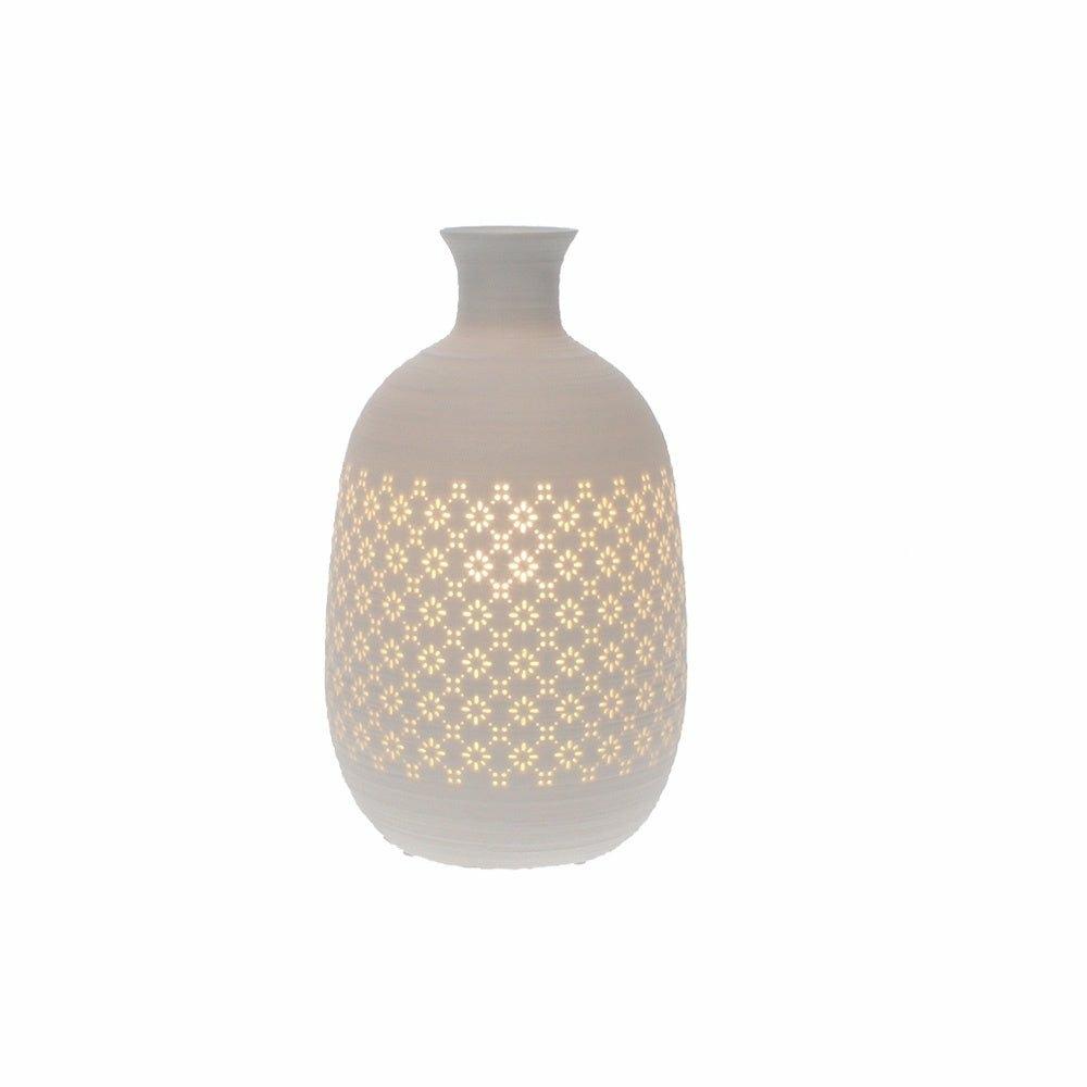 Tall Porcelain Jar Lamp