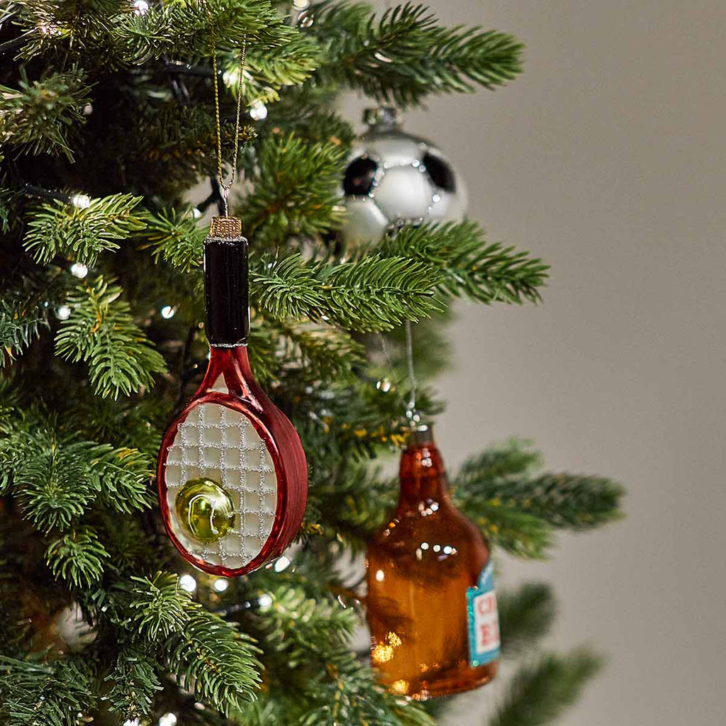 Tennis Racket Shaped Bauble - Angela Reed -