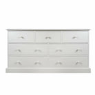 Tetbury 3 over 4 Wide Chest Painted Top / Limestone,Painted Top / Ivory,Painted Top / Dior Grey,Painted Top / Truffle,Ash Top / Limestone,Ash Top / Truffle,Ash Top / Ivory,Ash Top / Dior Grey