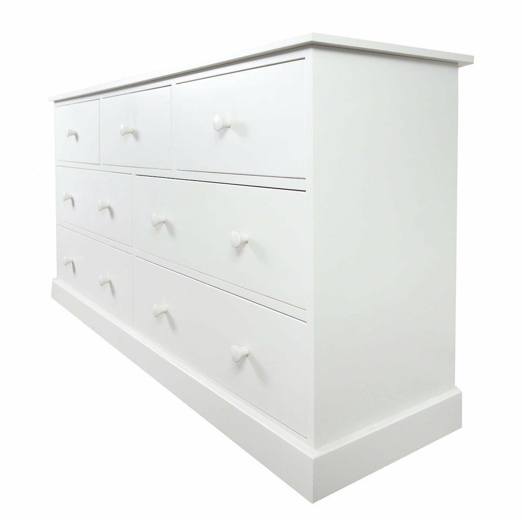 Tetbury 3 over 4 Wide Chest Painted Top / Limestone,Painted Top / Ivory,Painted Top / Dior Grey,Painted Top / Truffle,Ash Top / Limestone,Ash Top / Truffle,Ash Top / Ivory,Ash Top / Dior Grey