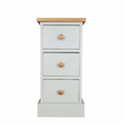 Tetbury Small 3 Drawer Bedside Ash Top / Dior Grey,Ash Top / Truffle,Painted Top / Dior Grey,Ash Top / Ivory,Ash Top / Limestone,Painted Top / Ivory,Painted Top / Limestone,Painted Top / Truffle
