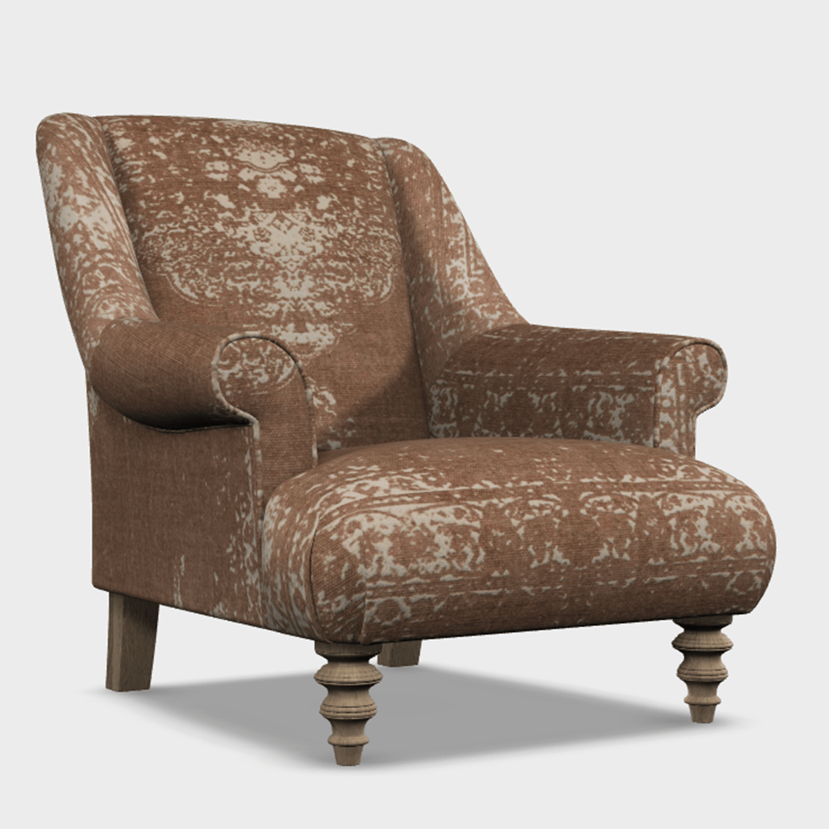 Tetrad Jacaranda Chair Bagru Indigo,Bagru Charcoal,Bagru Khaki,Bagru Terracotta,Bagru Clay,Bagru Graphite,Bagru Pebble