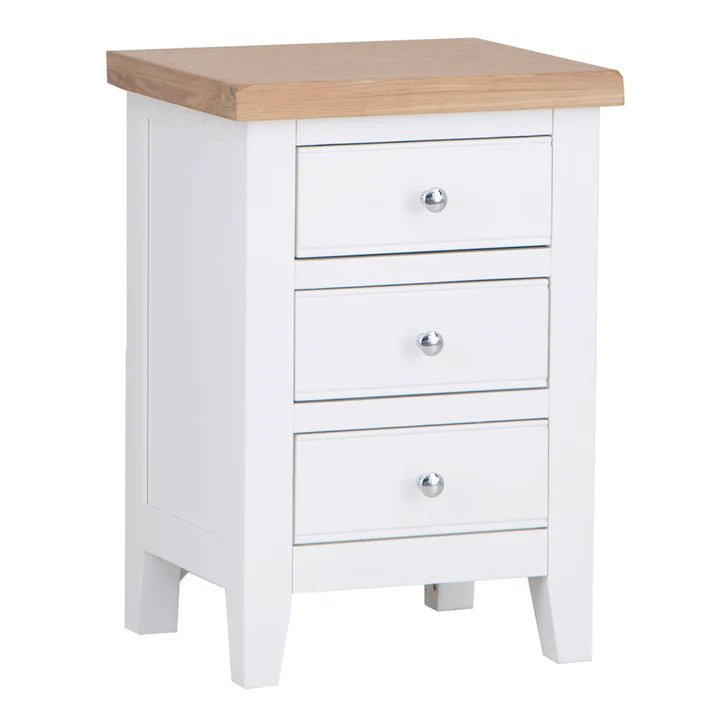 Thornham Bedside Cabinet, White - Angela Reed -