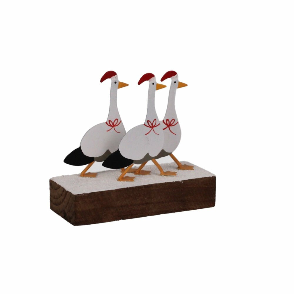 Trio of Geese Decoration