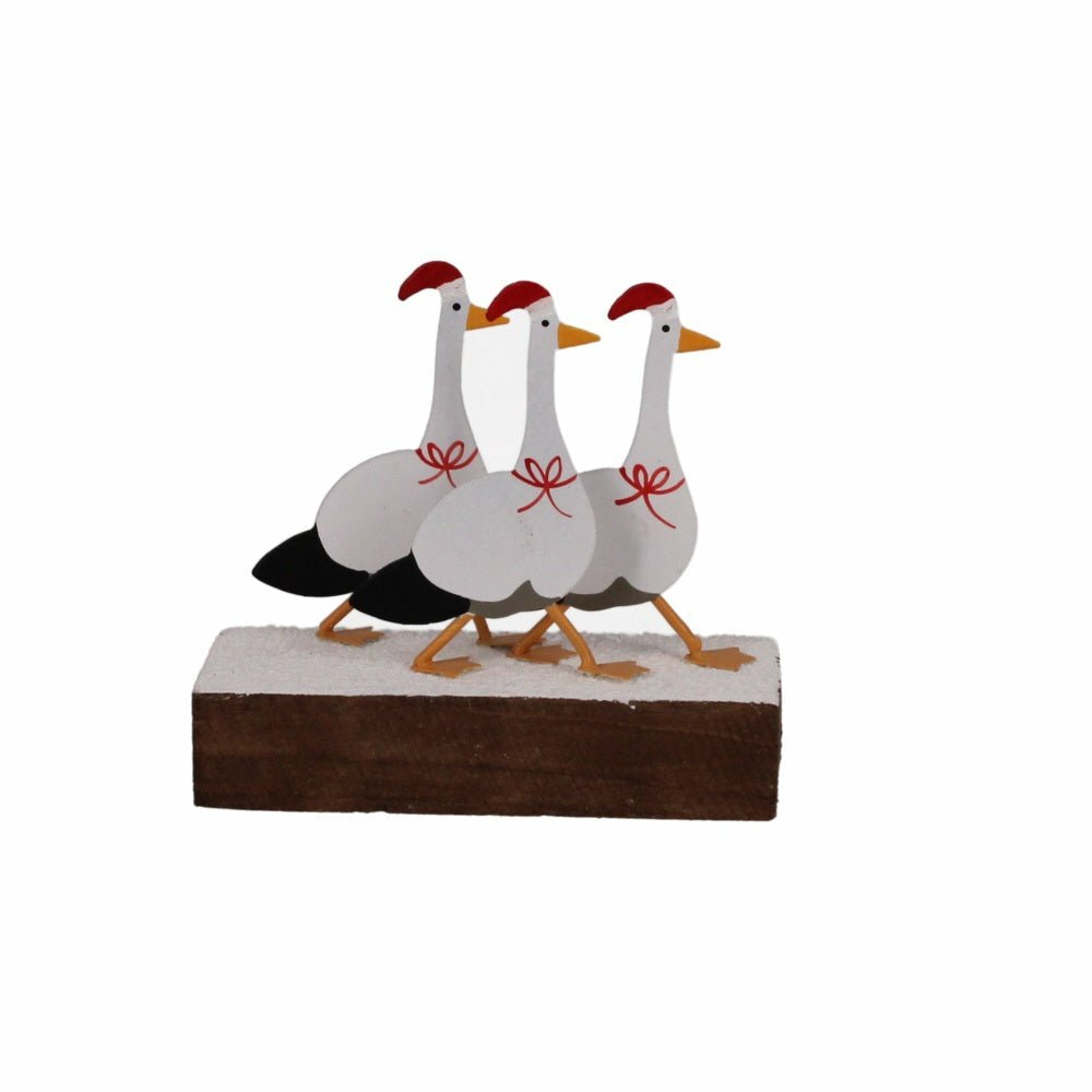 Trio of Geese Decoration