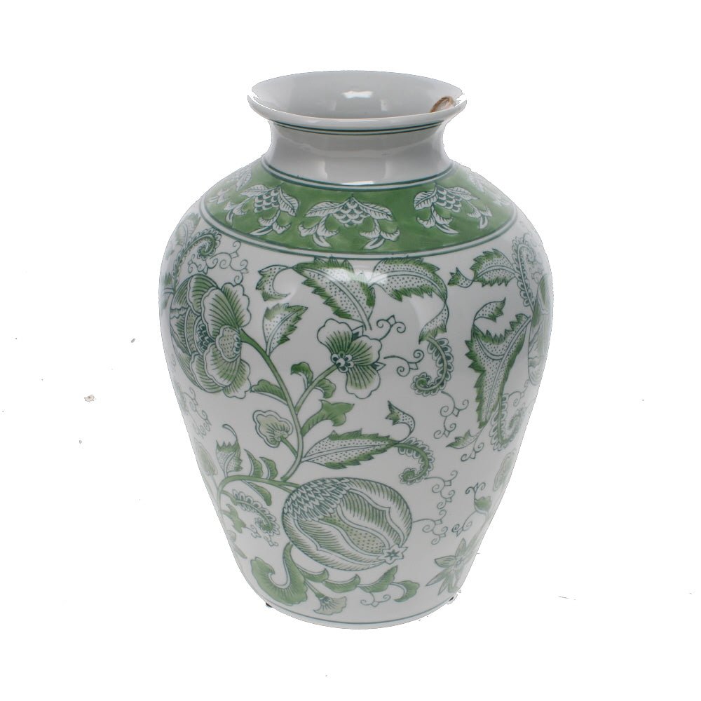 Tropical Jar, Green and White - Angela Reed -