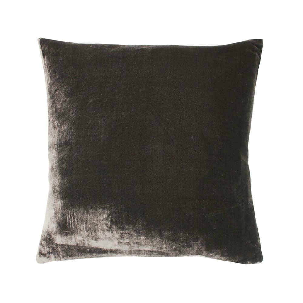 Velvet Lustre Cushion, Charcoal