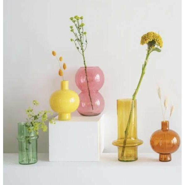 Vintage Style Bulb Vase, Apricot