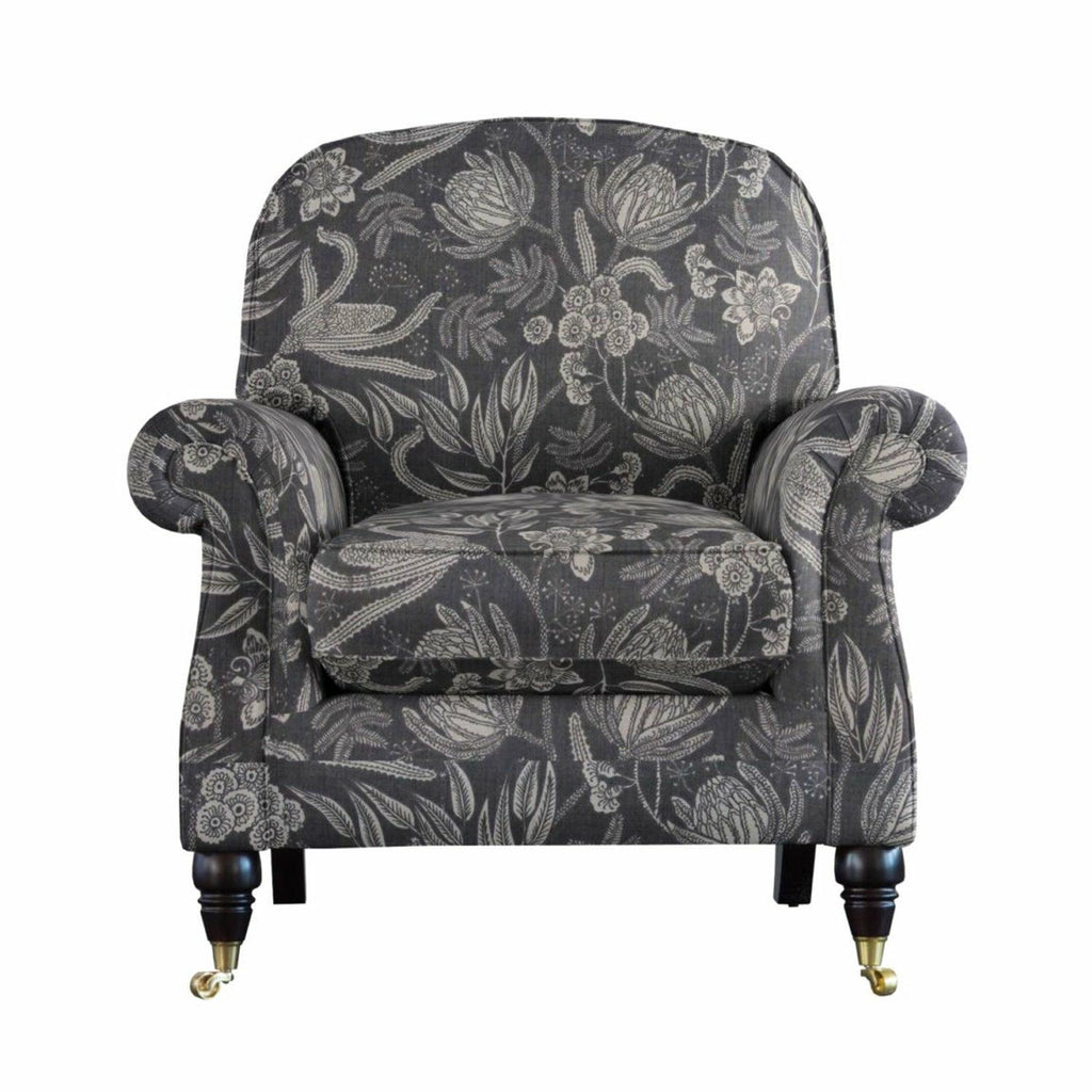 Westbury Armchair by Parker Knoll Hatton Taupe,Freya slate,Plush Navy,Flora Oyster,Harris Caramel Check,Harris Caramel,Athena Natural,Thalia Sky,Latitude Duck Egg,Caledonian Pebble,Maroc Sage,Dash Blue,Gala Stripe,Gala Plain Dove Grey,Nouveaux Caramel,Baslow Medallion,Baslow plain Gold,Majorelle Sky,Hatton Pewter