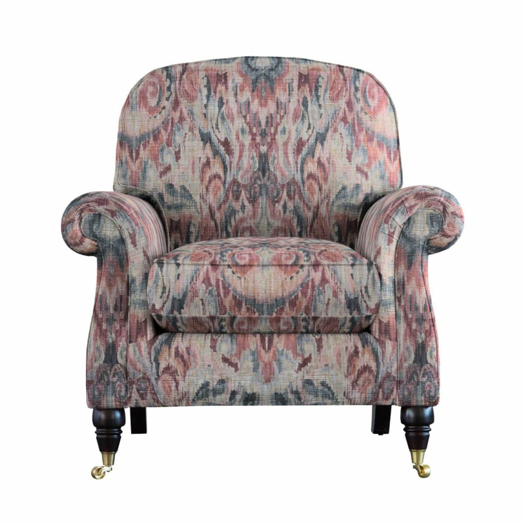 Westbury Armchair by Parker Knoll Hatton Taupe,Freya slate,Plush Navy,Flora Oyster,Harris Caramel Check,Harris Caramel,Athena Natural,Thalia Sky,Latitude Duck Egg,Caledonian Pebble,Maroc Sage,Dash Blue,Gala Stripe,Gala Plain Dove Grey,Nouveaux Caramel,Baslow Medallion,Baslow plain Gold,Majorelle Sky,Hatton Pewter